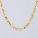Cadena Figaro 4.85g / 60cm / 2.8mm Oro Amarillo 18K