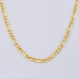 Cadena Figaro 7.7g / 60cm / 4.1mm Oro Amarillo 18K