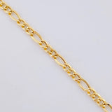 Cadena Figaro 3.55g / 50cm / 3.55mm Oro Amarillo 18K