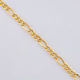Cadena Figaro 4.95g / 60cm / 2.9mm Oro Amarillo 18K