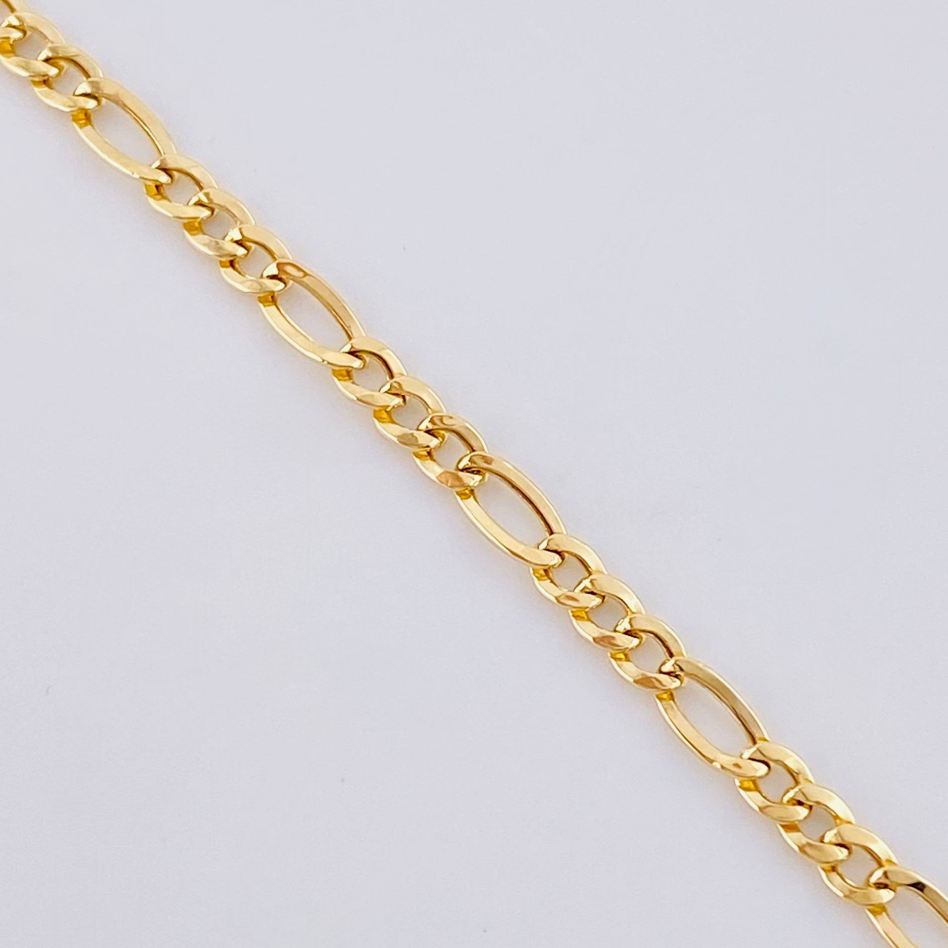 Cadena Figaro 4.95g / 60cm / 2.8mm Oro Amarillo 18K