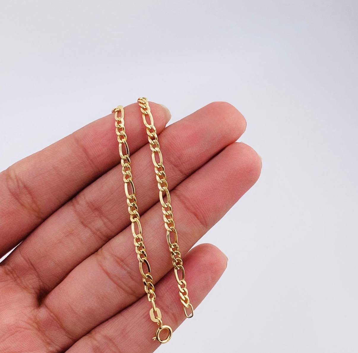 Cadena Figaro 4.95g / 60cm / 2.8mm Oro Amarillo 18K