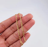 Cadena Figaro 3.5g / 50cm / 3.55mm Oro Amarillo 18K