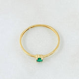 Anillo Solitario 0.65gr / T5 / Oro Amarillo 18K *