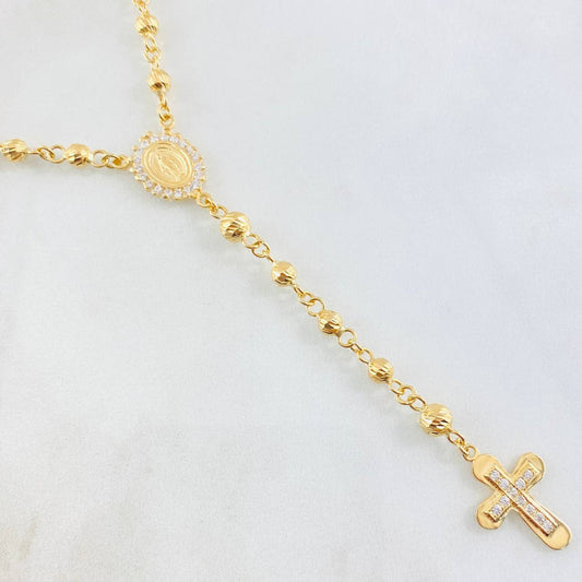 Rosario Virgen Milagrosa 17.65gr / 60cm / Oro Amarillo 18K