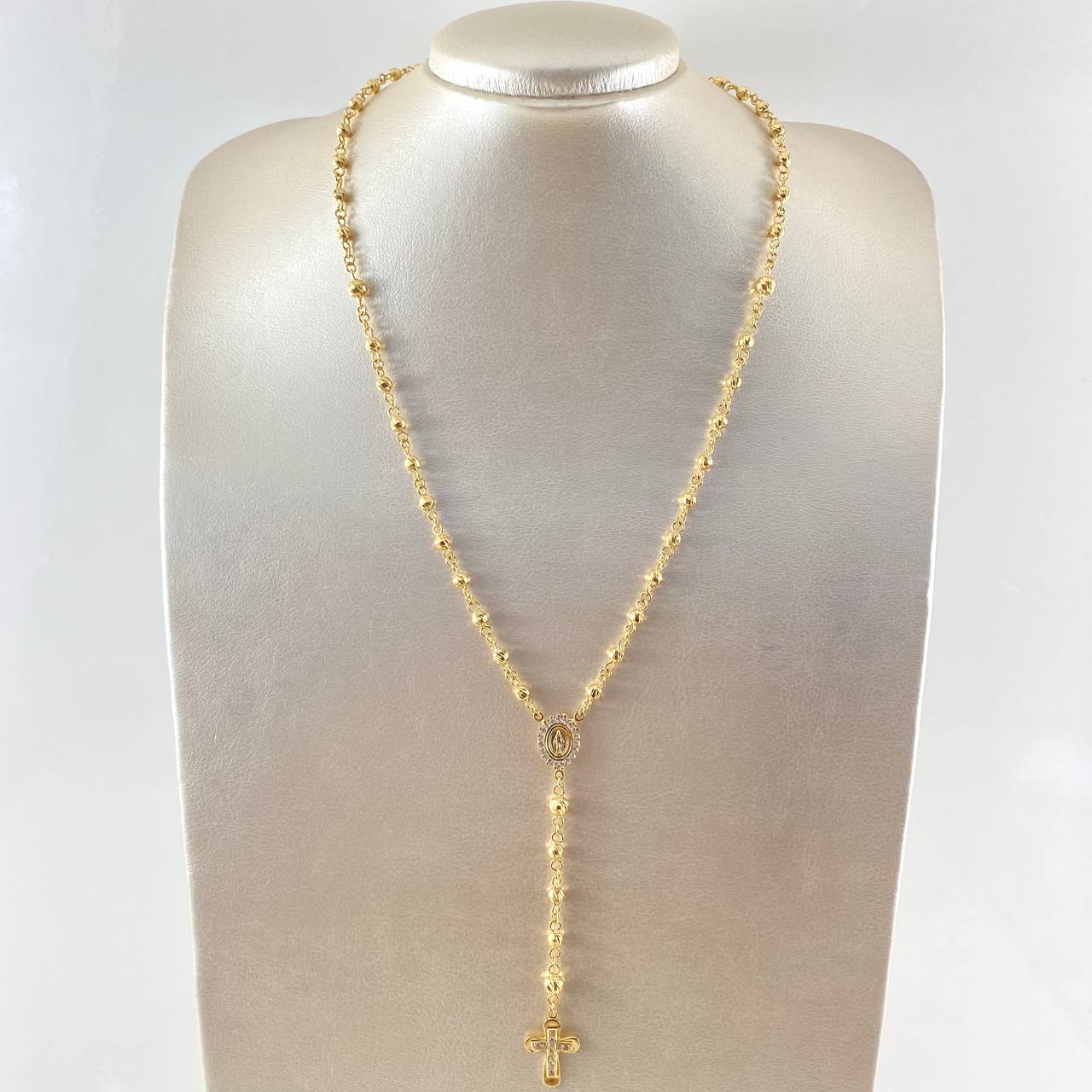 Rosario Virgen Milagrosa 17.8gr / 60cm / Oro Amarillo 18K