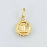 Dije Letra I 0.5gr / 2cm / Oro Amarillo 18K *