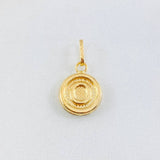 Dije Letra O 0.6gr / 1.9cm / Oro Amarillo 18K