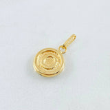 Dije Letra O 0.6gr / 1.9cm / Oro Amarillo 18K
