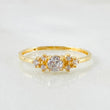 Anillo Solitario Trío Chispa 1.05gr / T5 1/4 / Oro Amarillo 18K *