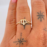 Anillo Corona 1.45gr / T6 3/4 / Oro Amarillo 18K &