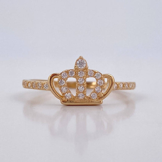 Anillo Corona 1.45gr / T6 3/4 / Oro Amarillo 18K &