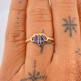 Anillo Corona 1.45gr / T6 1/4 / Oro Amarillo 18K &