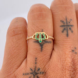Anillo Corona 1.4gr / T7 3/4 / Oro Amarillo 18K &