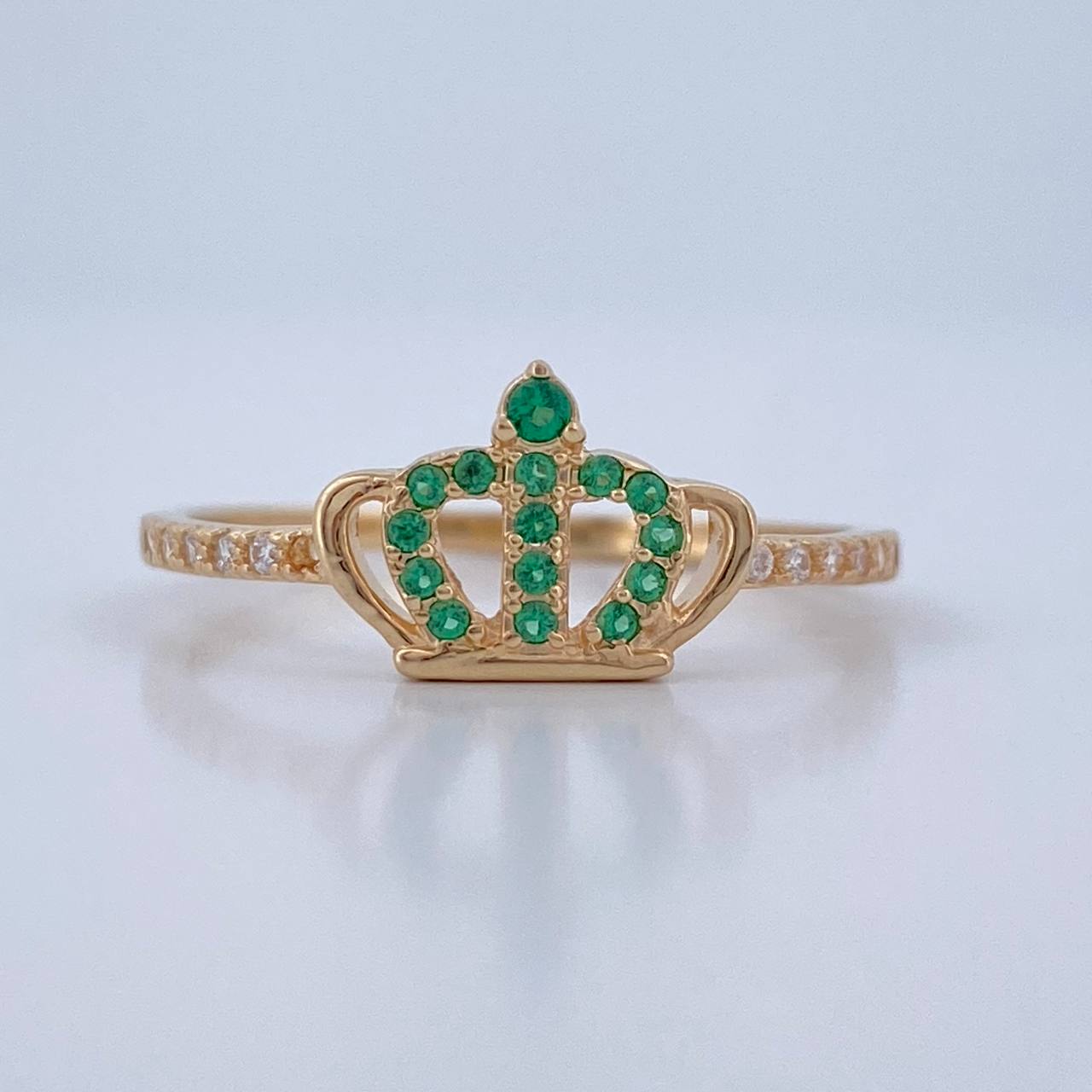 Anillo Corona 1.4gr / T7 3/4 / Oro Amarillo 18K &