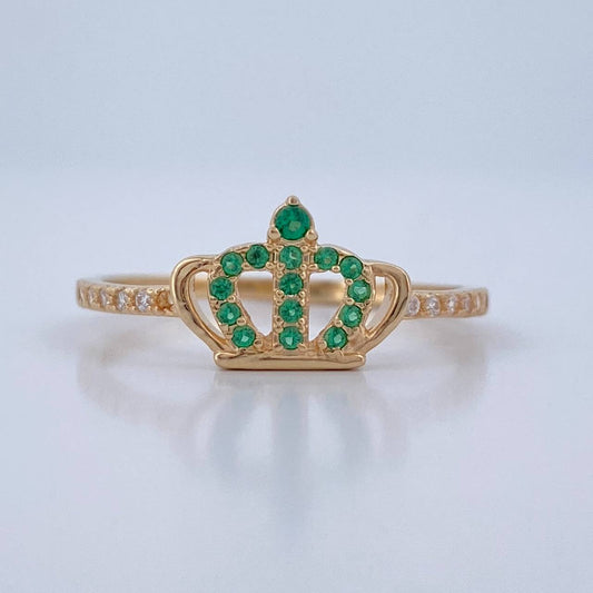 Anillo Corona 1.4gr / T7 3/4 / Oro Amarillo 18K &