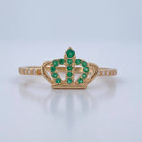 Anillo Corona 1.4gr / T7 3/4 / Oro Amarillo 18K &