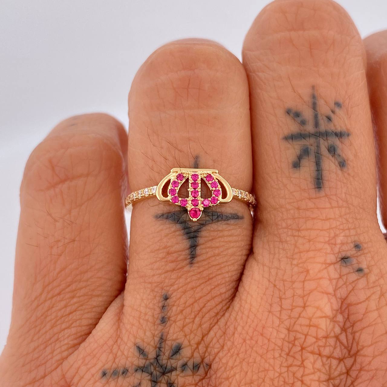 Anillo Corona 1.55gr / T7 / Oro Amarillo 18K &