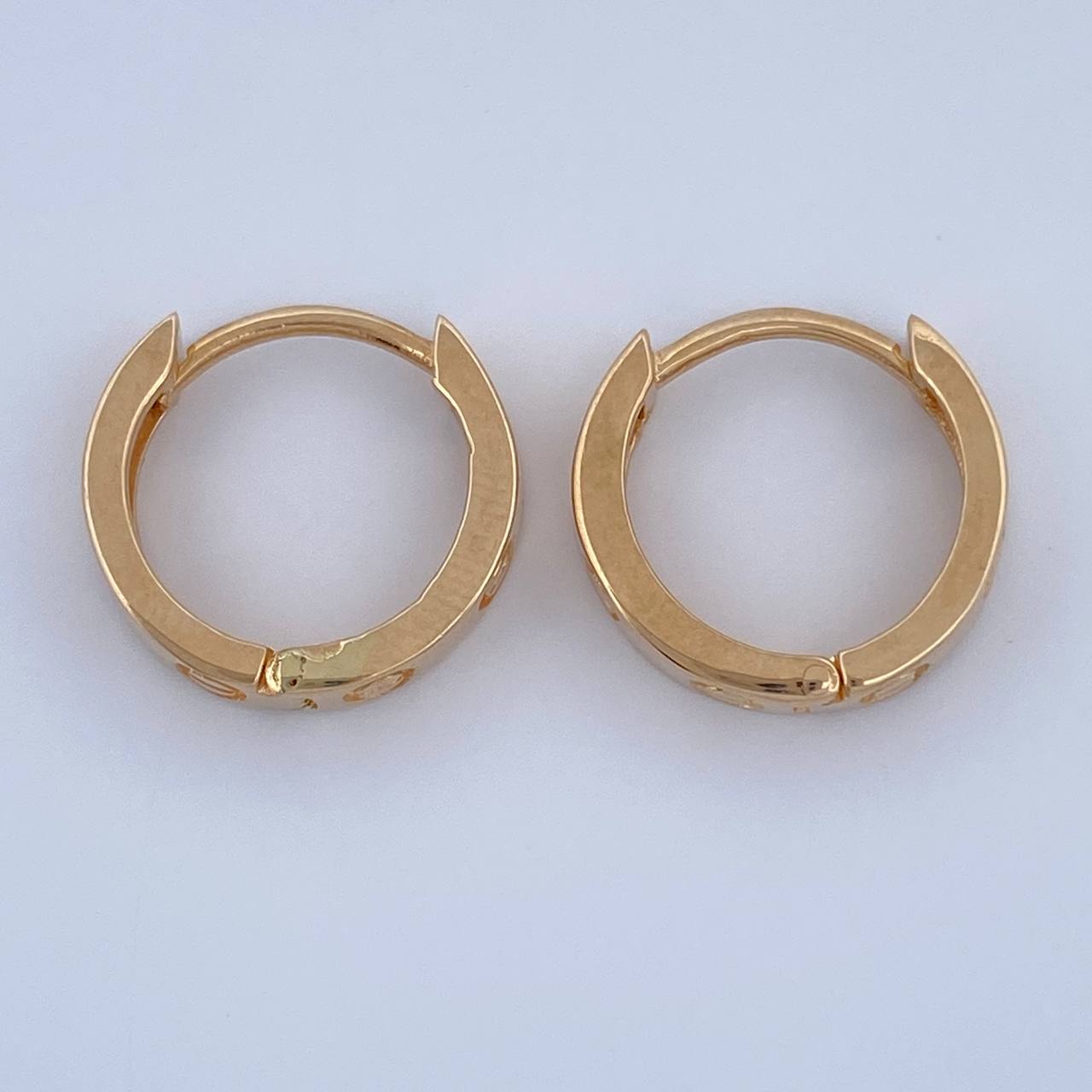 Candongas Tornillo 2.85gr / 1.3cm / Oro Amarillo 18K &