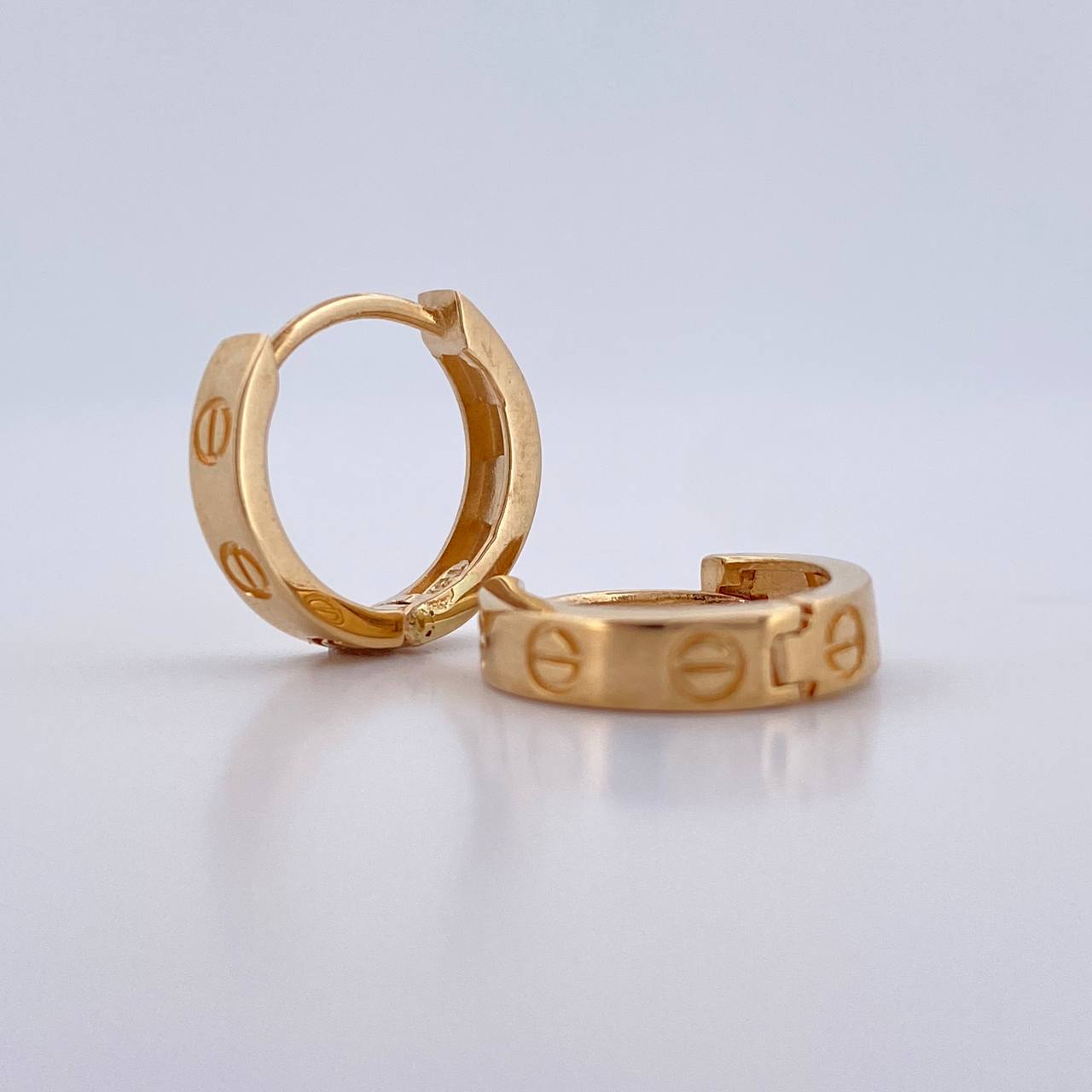 Candongas Tornillo 2.85gr / 1.3cm / Oro Amarillo 18K &