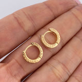 Candongas BV 2.6gr / 1cm / Oro Amarillo 18K &