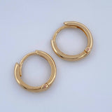 Candongas Aro 1.85gr / 1.2cm / Oro Amarillo 18K &