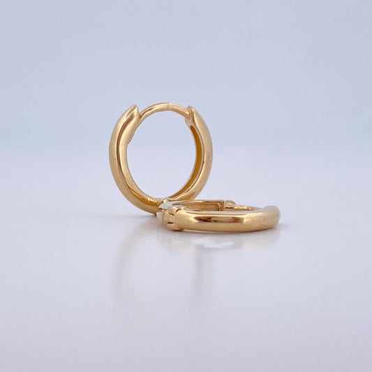Candongas Aro 1.7gr / 1.2cm / Oro Amarillo 18K &