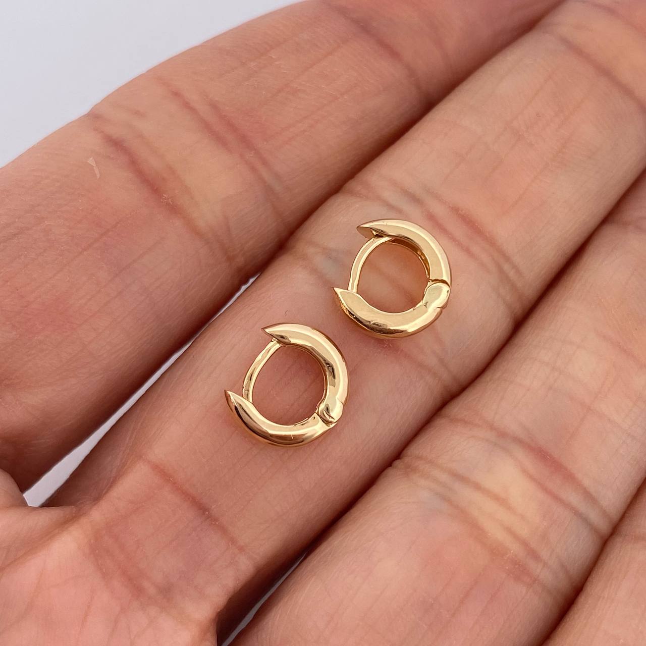 Candongas Aro 1.3gr / 1cm / Oro Amarillo 18K &