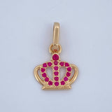 Dije Corona 0.7gr / 1.7cm / Oro Amarillo 18K &