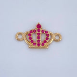 Herraje Corona 0.55gr / 1.6cm / Oro Amarillo 18K &