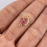 Herraje Corona 0.55gr / 1.6cm / Oro Amarillo 18K &