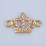 Herraje Corona 0.6gr / 1.6cm / Oro Amarillo 18K &