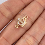 Herraje Corona 0.6gr / 1.6cm / Oro Amarillo 18K &