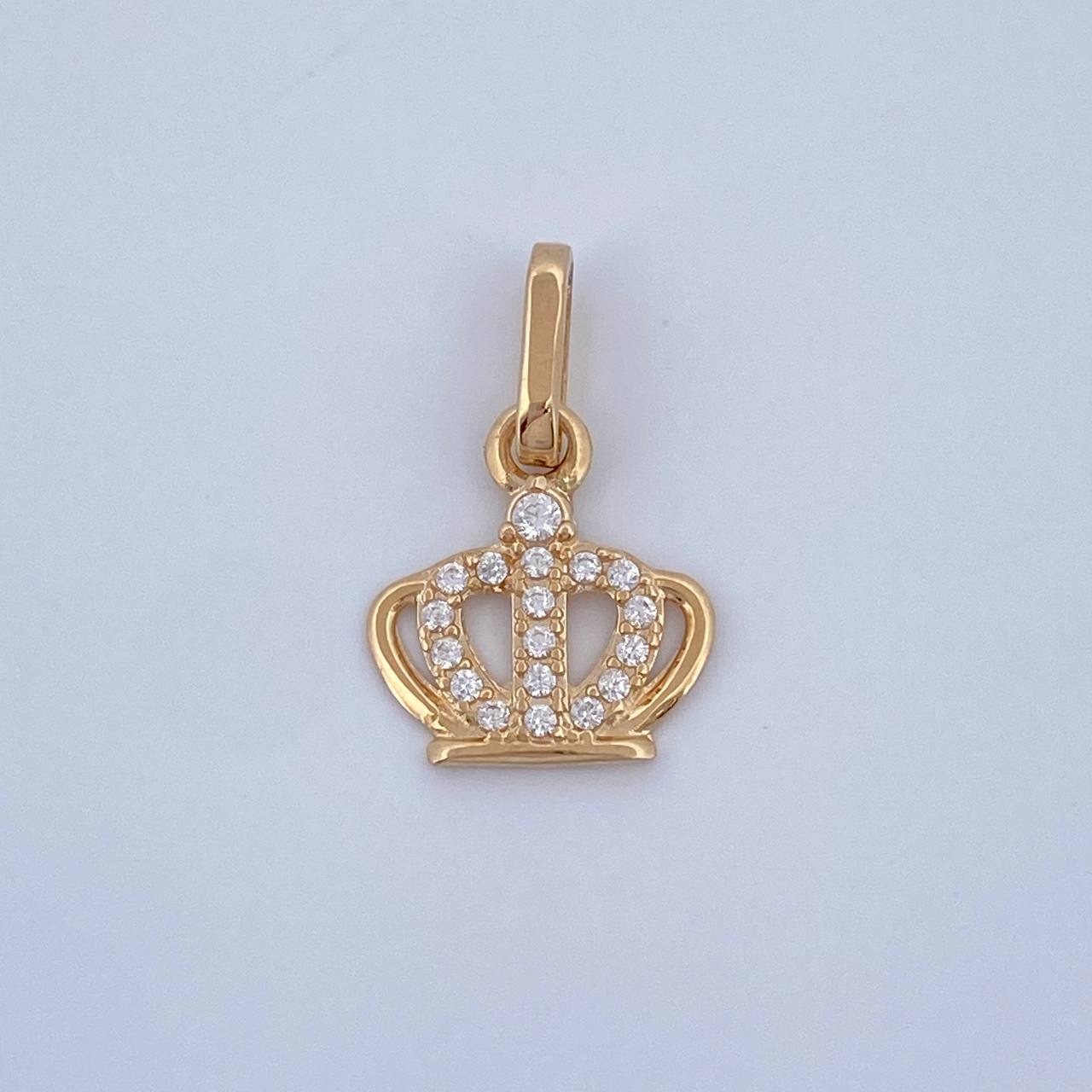 Dije Corona 0.7gr / 1.7cm / Oro Amarillo 18K &