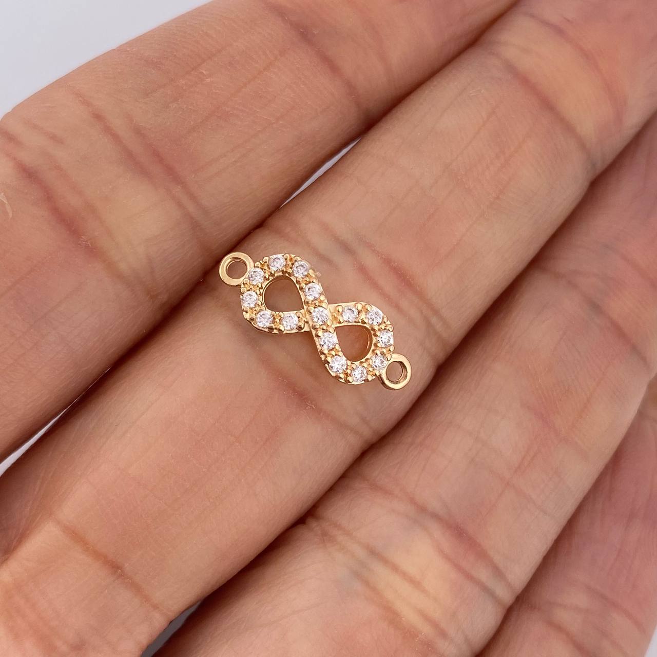 Herraje Infinito 0.9gr / 1.7cm / Oro Amarillo 18K &