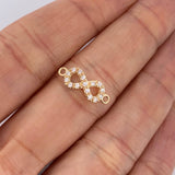 Herraje Infinito 0.9gr / 1.7cm / Oro Amarillo 18K &