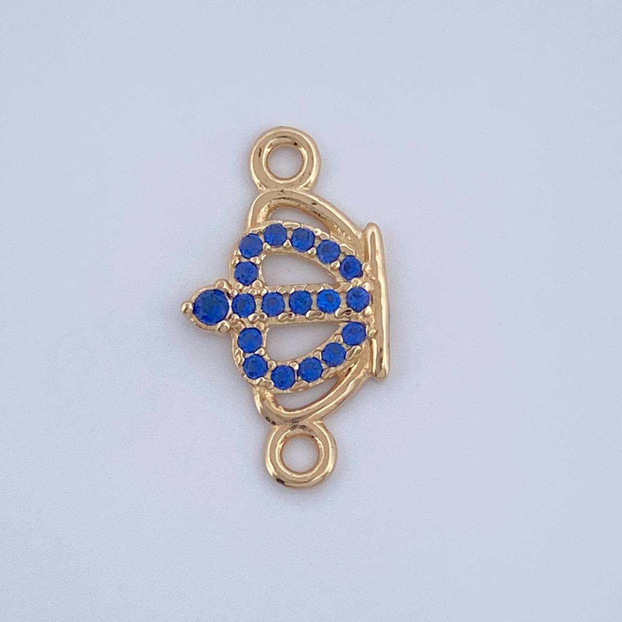 Herraje Corona 0.6gr / 1.6cm / Oro Amarillo 18K &