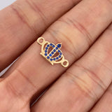 Herraje Corona 0.6gr / 1.6cm / Oro Amarillo 18K &