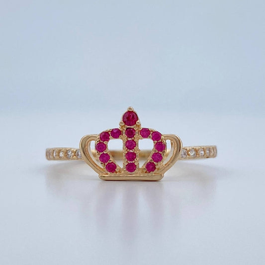 Anillo Corona 1.55gr / T7 / Oro Amarillo 18K &