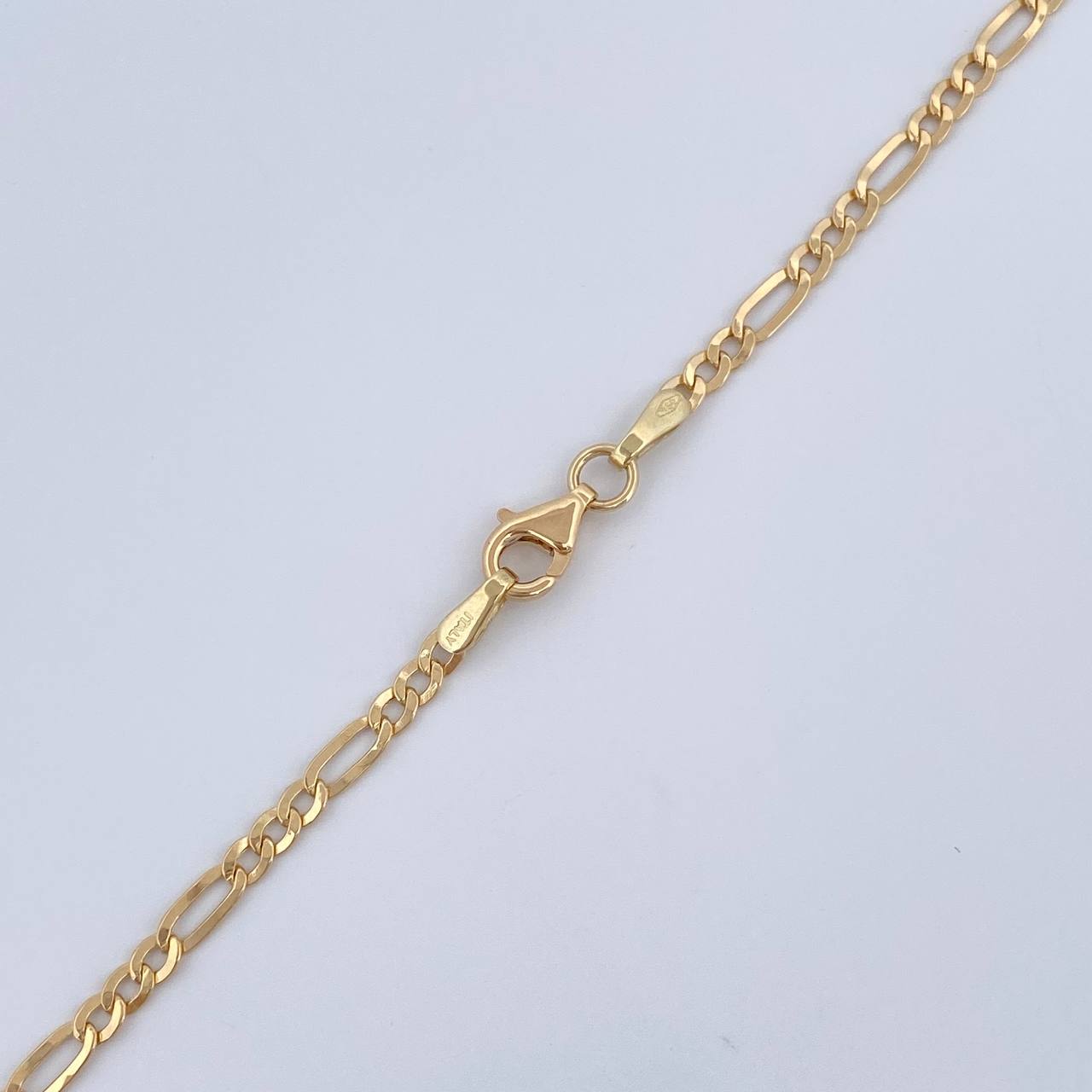 Cadena Figaro 3.35gr / 60cm / +0 Oro 18K &