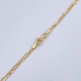 Cadena Figaro 3.35gr / 60cm / +0 Oro 18K &
