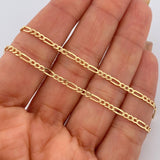 Cadena Figaro 2.85gr / 50cm / +1 Oro 18K &