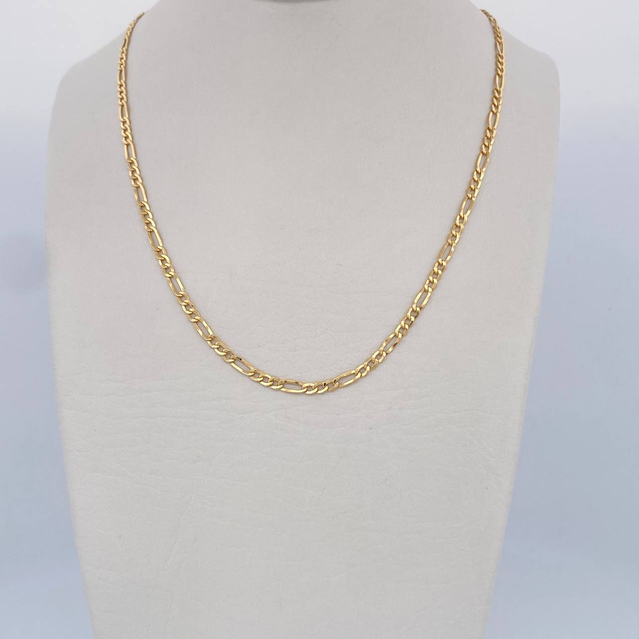 Cadena Figaro 3.2gr / 60cm / +1 Oro 18K &