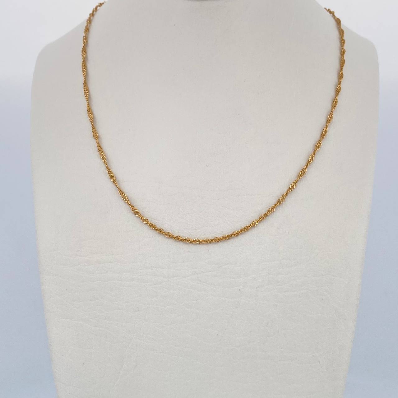 Cadena Singapur 2.7gr / 60cm / +3 Oro 18K &