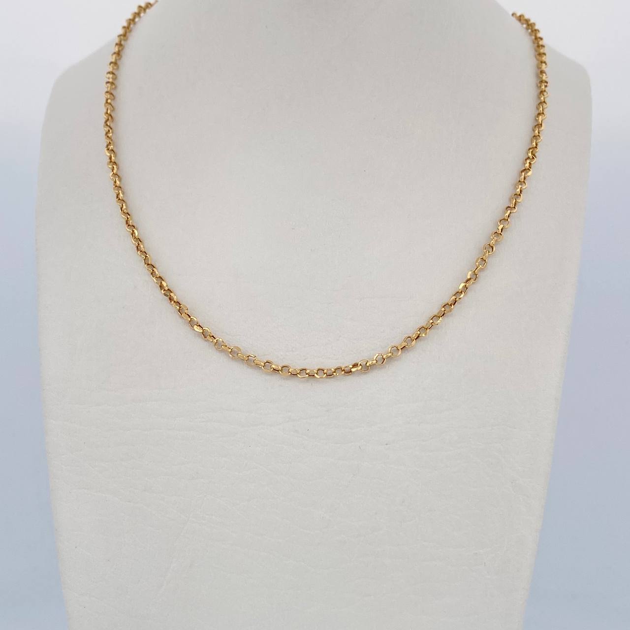 Cadena Roll-On 2.25gr / 50cm / +3 Oro 18K &