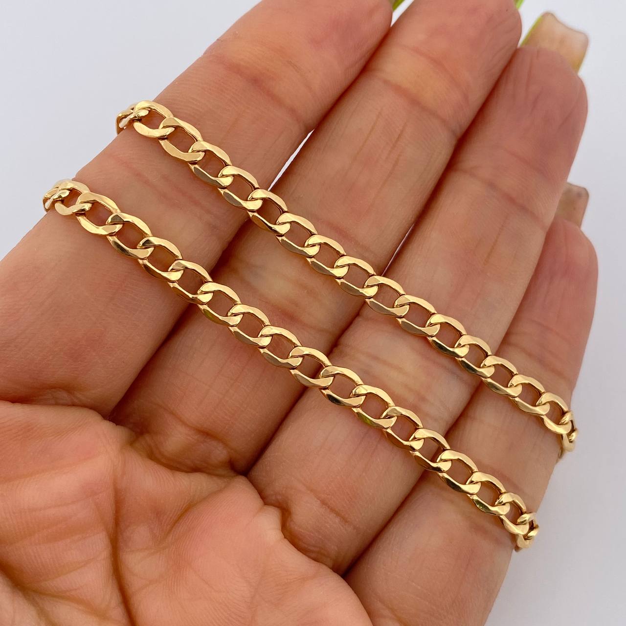 Cadena Cubana 8.35gr / 60.5cm / +0 Oro 18K &