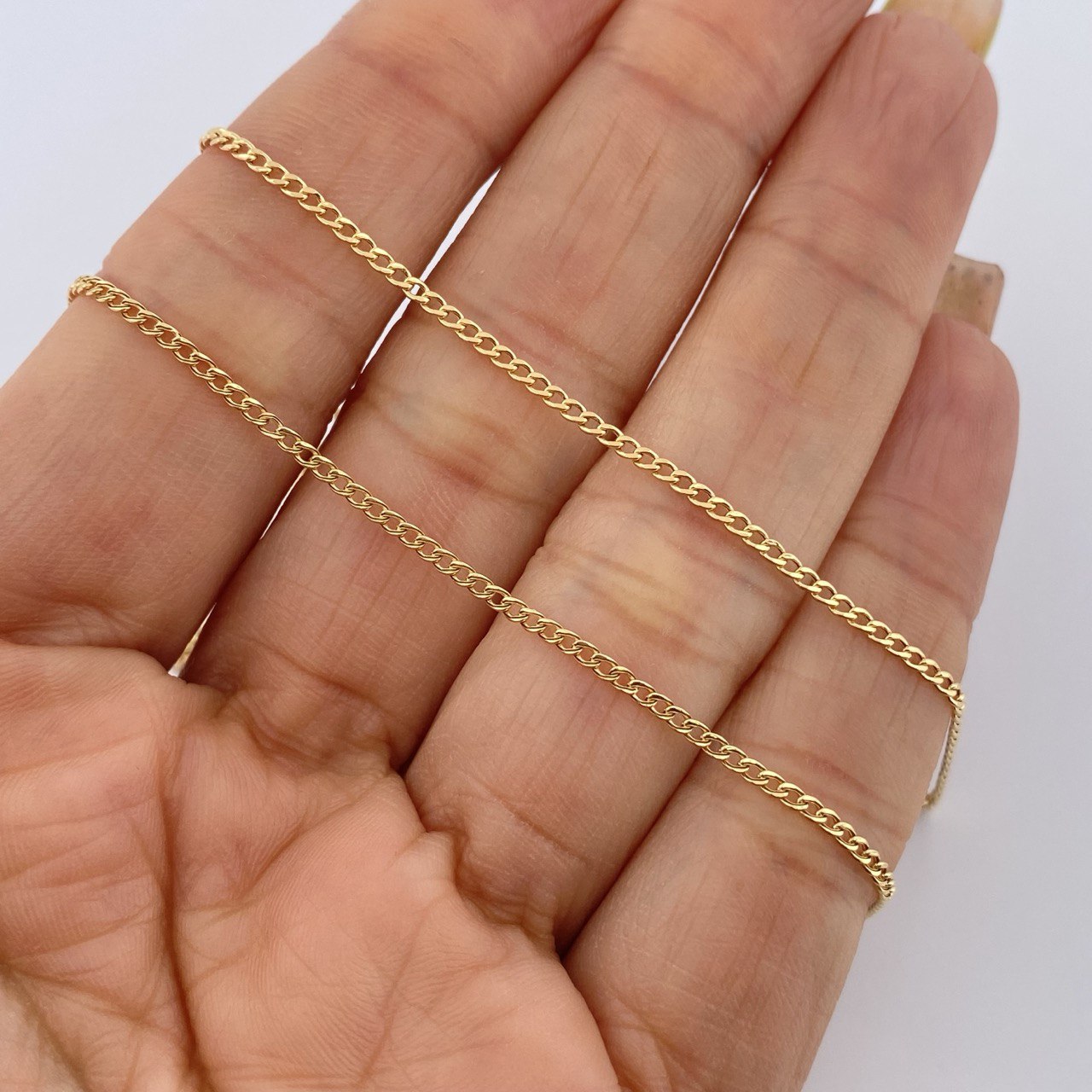 Cadena Cubana 1.55gr / 60cm / +1 Oro 18K &