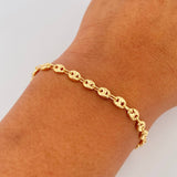 Pulso GC 2.9gr / 17.4cm / 3.7mm Diamantado Oro Amarillo 18K &