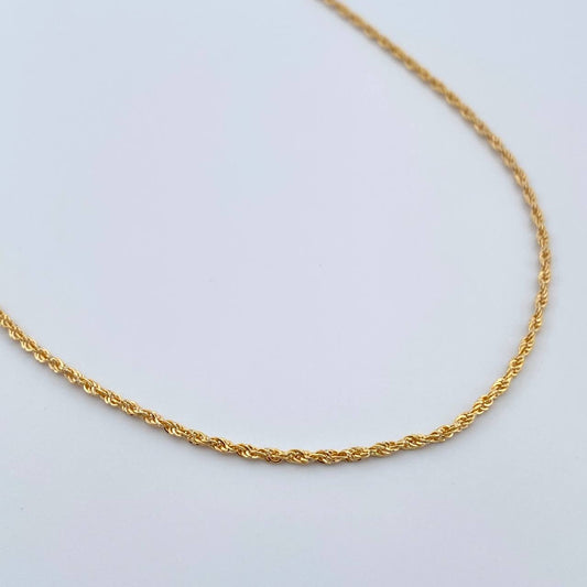 Cadena Lazo 1.5gr / 45cm / 1.3mm Oro Amarillo +3 18K &