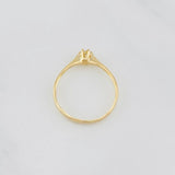 Anillo Solitario Puente 1.2g / T6 1/2 Oro Amarillo 18K
